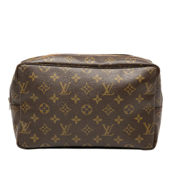 Louis Vuitton AB Louis Vuitton Brown Monogram Canvas Fabric Monogram Trousse Toilette 28 France