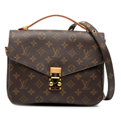 Louis Vuitton B Louis Vuitton Brown Monogram Canvas Fabric Monogram Pochette Metis France
