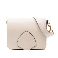 Burberry B Burberry Brown Light Beige Calf Leather Bridle Square Crossbody Italy