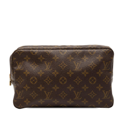 Louis Vuitton B Louis Vuitton Brown Monogram Canvas Fabric Monogram Trousse Toilette 28 France