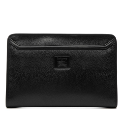 Burberry B Burberry Black Calf Leather Clutch United Kingdom