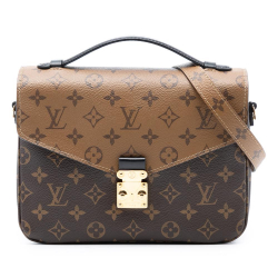 Louis Vuitton AB Louis Vuitton Brown Monogram Canvas Fabric Monogram Reverse Pochette Metis Italy