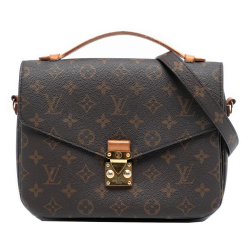 Louis Vuitton B Louis Vuitton Brown Monogram Canvas Fabric Monogram Pochette Metis France