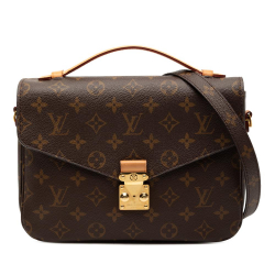 Louis Vuitton B Louis Vuitton Brown Monogram Canvas Fabric Monogram Pochette Metis France