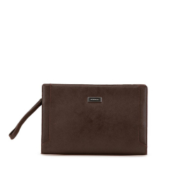 Burberry B Burberry Brown Dark Brown Calf Leather Clutch United Kingdom