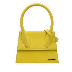 Jacquemus B Jacquemus Yellow Calf Leather Le Grand Chiquito Italy