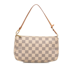 Louis Vuitton AB Louis Vuitton White Damier Canvas Fabric Damier Azur Pochette Accessoires Spain