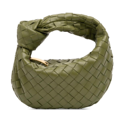 Bottega Veneta AB Bottega Veneta Green Olive Green Nappa Leather Leather Mini Nappa Intrecciato Jodie Italy
