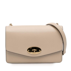 Mulberry B Mulberry Brown Light Beige Calf Leather Small Grained skin Darley Crossbody Vietnam
