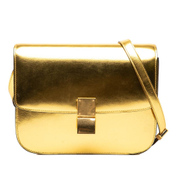 Celine B Celine Gold Calf Leather Medium skin Classic Box Italy