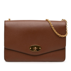 Mulberry B Mulberry Brown Calf Leather Medium Grained skin Darley Crossbody Vietnam