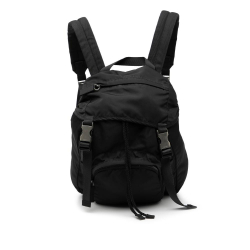 Prada B Prada Black Nylon Fabric Tessuto Montagna Backpack Italy