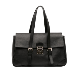 Louis Vuitton B Louis Vuitton Black Epi Leather Leather Epi Segur MM France