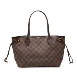 Louis Vuitton B Louis Vuitton Brown Damier Canvas Fabric Damier Ebene Neverfull PM France