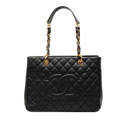 Chanel B Chanel Black Caviar Leather Leather Caviar Grand Shopping Tote Italy