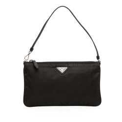 Prada AB Prada Black Nylon Fabric Mini Re Pochette Italy
