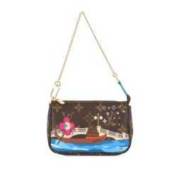 Louis Vuitton Brown Monogram Canvas Fabric Monogram Vivienne Venice Mini Pochette Accessoires France
