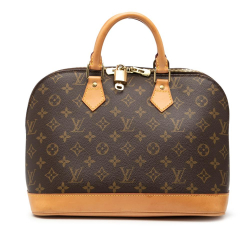 Louis Vuitton B Louis Vuitton Brown Monogram Canvas Fabric Monogram Alma PM France