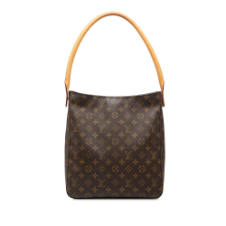 Louis Vuitton B Louis Vuitton Brown Monogram Canvas Fabric Monogram Looping GM France