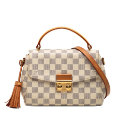 Louis Vuitton B Louis Vuitton White Damier Canvas Fabric Damier Azur Croisette France