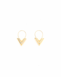 Louis Vuitton Essential V Hoop Earrings