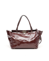 Valentino Patent Rockstud Trapeze Tote Bag