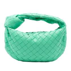 Bottega Veneta AB Bottega Veneta Green Light Green Nappa Leather Leather Mini Nappa Intrecciato Jodie Italy