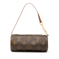 Louis Vuitton AB Louis Vuitton Brown Monogram Canvas Fabric Monogram Papillon Pochette France