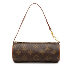 Louis Vuitton AB Louis Vuitton Brown Monogram Canvas Fabric Monogram Papillon Pochette France