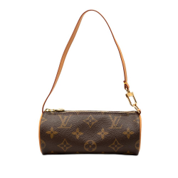 Louis Vuitton AB Louis Vuitton Brown Monogram Canvas Fabric Monogram Papillon Pochette France