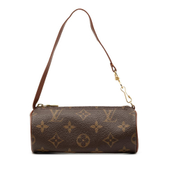 Louis Vuitton AB Louis Vuitton Brown Monogram Canvas Fabric Monogram Papillon Pochette France