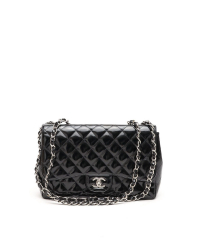 Chanel Classic Patent Jumbo Single Flap Bag