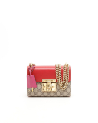 Gucci Small GG Supreme Padlock Shoulder Bag