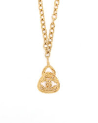 Chanel Vintage Coco Mark Necklace
