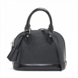 Louis Vuitton Alma BB Epi Leather Top-handle Handbag Black