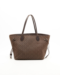 Louis Vuitton Neverfull Idylle Monogram Mini Lin MM Tote Bag