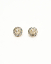 Chanel Coco Mark Rhinestone Earrings