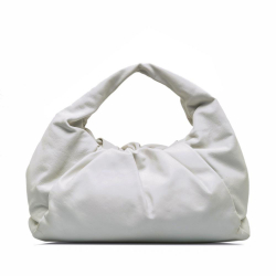 Bottega Veneta B Bottega Veneta White Lambskin Leather Leather Lambskin The Shoulder Pouch Italy