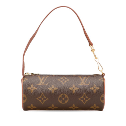 Louis Vuitton B Louis Vuitton Brown Monogram Canvas Fabric Monogram Papillon Pochette Italy