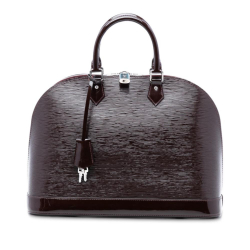 Louis Vuitton B Louis Vuitton Purple Epi Leather Leather Electric Epi Alma PM France