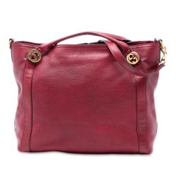 Gucci B Gucci Red Calf Leather Medium Miss GG Satchel Italy