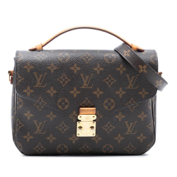 Louis Vuitton B Louis Vuitton Brown Monogram Canvas Fabric Monogram Pochette Metis France