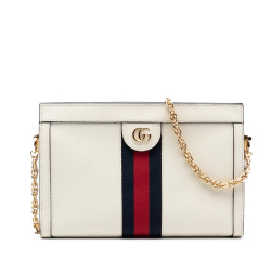 Gucci AB Gucci White Calf Leather Small skin Ophidia Chain Crossbody Iraq