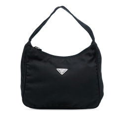 Prada AB Prada Black Nylon Fabric Mini Tessuto Sport Shoulder Bag Italy