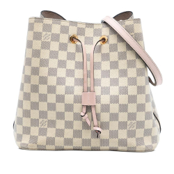 Louis Vuitton AB Louis Vuitton White Damier Canvas Fabric Damier Azur Neonoe MM France