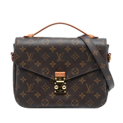 Louis Vuitton B Louis Vuitton Brown Monogram Canvas Fabric Monogram Pochette Metis France