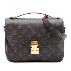 Louis Vuitton B Louis Vuitton Brown Monogram Canvas Fabric Monogram Pochette Metis France