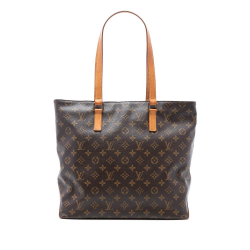 Louis Vuitton B Louis Vuitton Brown Monogram Canvas Fabric Monogram Cabas Mezzo France