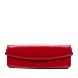 Celine AB Celine Red Calf Leather Evening Long Clutch Italy