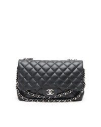 Chanel Quilted Lambskin Classic Jumbo Single Flap Bag